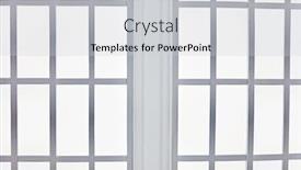  Presentation with window frame - Audience pleasing presentation theme consisting of old wooden latticed window frame in room backdrop and a light gray colored foreground