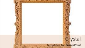  Presentation with old photo - Audience pleasing slides consisting of old-wooden-photo-frame backdrop and a coral colored foreground