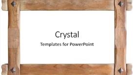  Presentation with picture frame - Beautiful slide deck featuring old wooden picture frame cutout backdrop and a white colored foreground