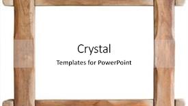  Presentation with mirror in an old frame - Colorful PPT theme enhanced with old wooden picture frame cutout backdrop and a white colored foreground