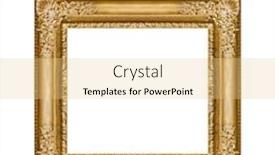  Presentation with picture frame - PPT layouts consisting of old-wooden-picture-frame-hanging background and a lemonade colored foreground