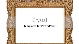  Presentation with picture frame - Presentation theme consisting of old-wooden-picture-frame-hanging background and a white colored foreground