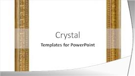  Presentation with picture frame - Cool new PPT theme with old-wooden-picture-frame-isolated backdrop and a white colored foreground