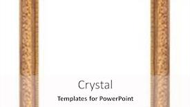  Presentation with picture frame - Cool new slide deck with old-wooden-picture-frame-isolated backdrop and a white colored foreground