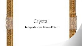  Presentation with picture frame - Beautiful presentation featuring old-wooden-picture-frame-isolated backdrop and a white colored foreground