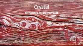  Presentation with old wooden door antique - Audience pleasing PPT layouts consisting of old wooden red door grunge backdrop and a coral colored foreground