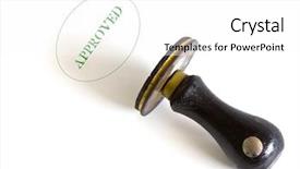  Presentation with dark green - PPT theme consisting of old wooden rubber stamp soiled background and a white colored foreground