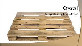  Presentation with pallet - Beautiful presentation theme featuring old wooden shipping pallet studio backdrop and a white colored foreground