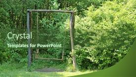  Presentation with swing - Amazing slides having old-wooden-swing-outdoor backdrop and a tawny brown colored foreground