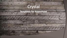  Presentation with texture - Beautiful presentation design featuring old wooden texture background close backdrop and a gray colored foreground
