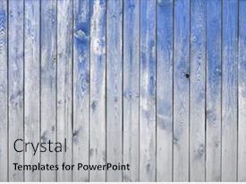Old Wooden Wall Blue Background PPT template 2 | CrystalGraphics