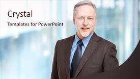  Presentation with mature masked female surgeon - Colorful PPT theme enhanced with old workers - mature businessman smiling backdrop and a lemonade colored foreground