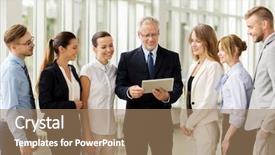  Presentation with team work - Audience pleasing PPT layouts consisting of old workers - people technology work and corporate backdrop and a  colored foreground