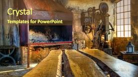  Presentation with shipyard - Beautiful presentation featuring old workshop at a shipyard backdrop and a  colored foreground