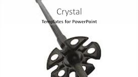  Presentation with hiking - Beautiful PPT theme featuring old worn hiking and ski pole with large snow cup backdrop and a white colored foreground