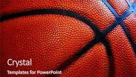  Presentation with leather - Presentation enhanced with old worn leather basketball background and a wine colored foreground