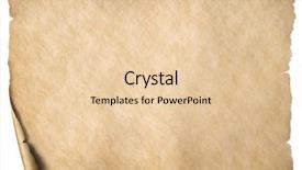  Presentation with old map - Presentation theme featuring old worn paper or map background and a lemonade colored foreground