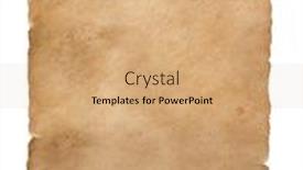  Presentation with scroll paper - Amazing presentation design having old-worn-paper-scroll-isolated backdrop and a coral colored foreground