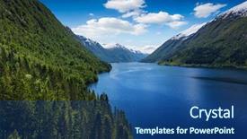  Presentation with beautiful spanish landscape costa blanca - Colorful PPT theme enhanced with olden days - beautiful norway landscape - fjord backdrop and a ocean colored foreground