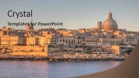  Presentation with view of the vinales valley - Slide set with olden days - view of valletta malta background and a light gray colored foreground