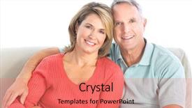  Presentation with active seniors senior couple - Audience pleasing presentation theme consisting of older family - happy seniors couple in love backdrop and a  colored foreground