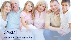  Presentation with black couples and children - Presentation enhanced with vintage style round tartlets with russian red caviar background and a dark gray colored foreground