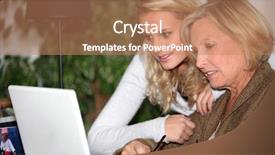  Presentation with new balance - Colorful PPT theme enhanced with older family - then you open a new backdrop and a coral colored foreground