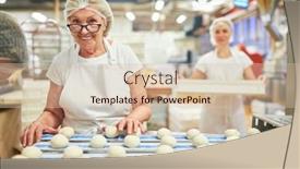  Presentation with experience - Presentation having older-female-baker-with-experience background and a lemonade colored foreground