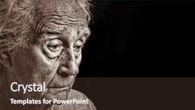  Presentation with elderly depression - Amazing presentation theme having older man suffering depression backdrop and a  colored foreground
