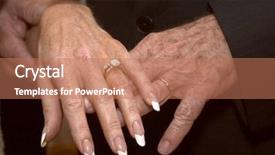  Presentation with older couple - Amazing presentation design having older wedding - hands of a mature newly backdrop and a coral colored foreground