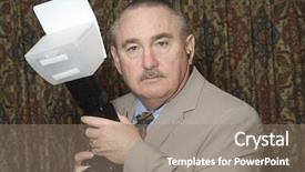  Presentation with bud - PPT theme enhanced with older wedding photographer background and a  colored foreground