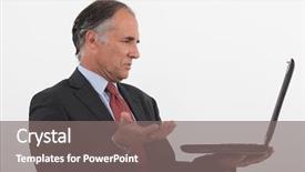  Presentation with technical - Cool new PPT layouts with older workers - senior businessman having technical issues backdrop and a gray colored foreground