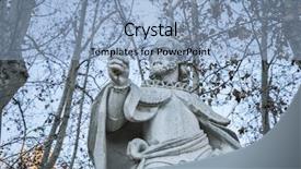  Presentation with architecture city - Presentation theme with oldest street in the capital of spain the city of madrid its architecture and art background and a light blue colored foreground