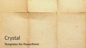  Presentation with old paper - PPT theme consisting of oldpaper - old folded paper background background and a lemonade colored foreground