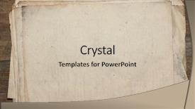  Presentation with old papers - Colorful slides enhanced with oldpaper - stack of old papers backdrop and a soft green colored foreground