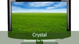  Presentation with oled - Colorful theme enhanced with oled - tv isolated on white background backdrop and a  colored foreground