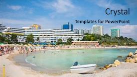  Presentation with romania - Amazing PPT theme having beautiful adult couple in forest sitting an drinking tea backdrop and a light gray colored foreground