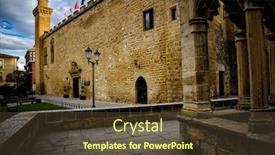  Presentation with medieval - Slide set having olite-is-a-small-medieval background and a tawny brown colored foreground