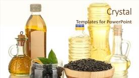  Presentation with olive oil - Amazing PPT layouts having olive and sunflower oil backdrop and a  colored foreground