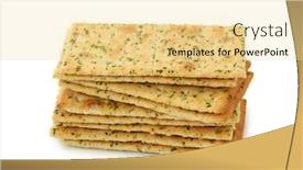  Presentation with olive - PPT theme featuring olive-crackers-isolated-on-white background and a blonde colored foreground