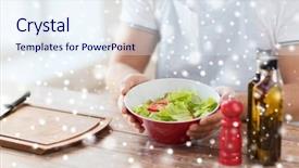  Presentation with home economics about food - Audience pleasing PPT layouts consisting of olive mill - cooking people food vegetarian backdrop and a sky blue colored foreground