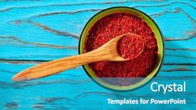  Presentation with peppers - Colorful slide deck enhanced with olive mill - paprika from noras red dried backdrop and a  colored foreground