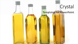  Presentation with olive - Cool new presentation with olive oil bottles isolated over white background backdrop and a white colored foreground