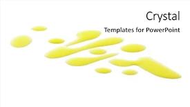  Presentation with olive oil - Slide deck consisting of olive oil drizzle isolated background and a white colored foreground