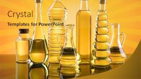  Presentation with rapeseed oil - Slide deck enhanced with olive-oil-rapeseed-oil-sunflower background and a yellow colored foreground