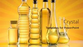  Presentation with rapeseed oil - Beautiful presentation theme featuring olive-oil-rapeseed-oil-sunflower backdrop and a yellow colored foreground