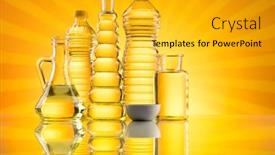  Presentation with rapeseed oil - Amazing presentation theme having olive-oil-rapeseed-oil-sunflower backdrop and a gold colored foreground