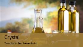  Presentation with olive oil - PPT layouts enhanced with olive oil background and a gold colored foreground
