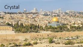  Presentation with israel palestine conflict - Audience pleasing presentation consisting of olives in jerusalem israel backdrop and a light blue colored foreground