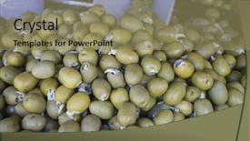  Presentation with spanish food - Beautiful PPT layouts featuring olives stuffed with anchovy typical backdrop and a coral colored foreground